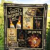 wild turkey quilt blanket whiskey inspired me funny gift kgaof