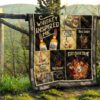 wild turkey quilt blanket whiskey inspired me funny gift prtww