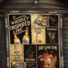 wild turkey quilt blanket whiskey inspired me funny gift tsyep