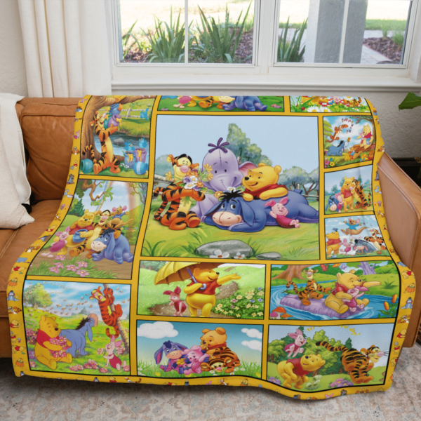 winnie the pooh and friends fleece blanket for bedding decor s1dsy