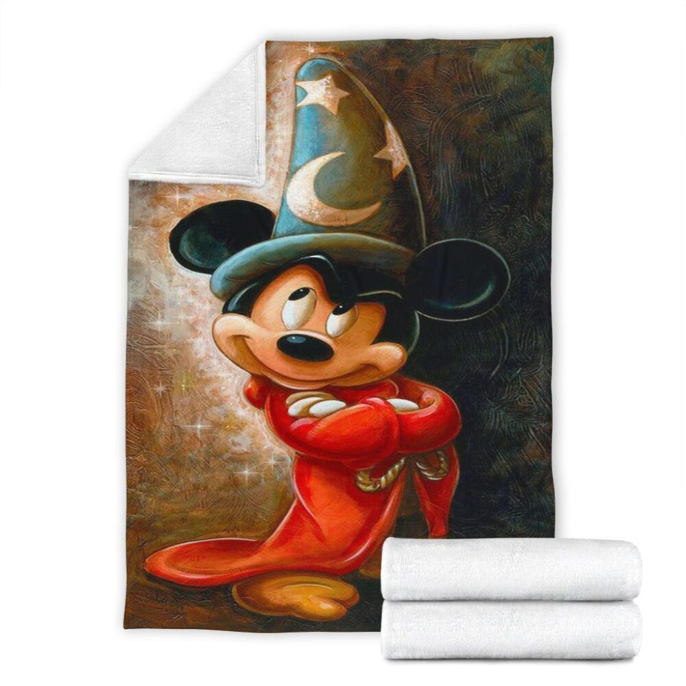 Wizard Mickey Fleece Blanket Fantasia