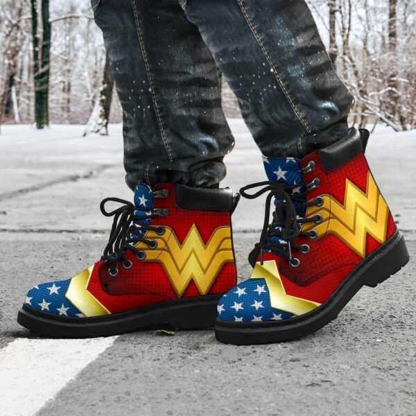 wonder woman all season boots casual shoes vegan leather custom boot shoes tb112 e6gxa