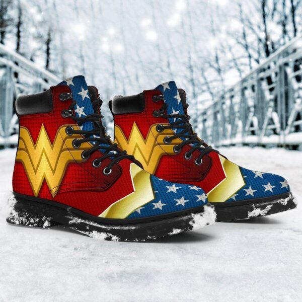 wonder woman all season boots casual shoes vegan leather custom boot shoes tb112 ngv0v