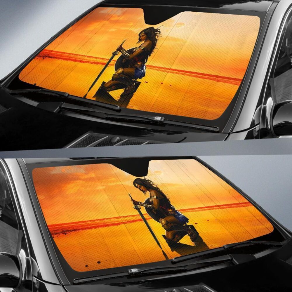 Wonder Woman Auto Sun Shade For Fan