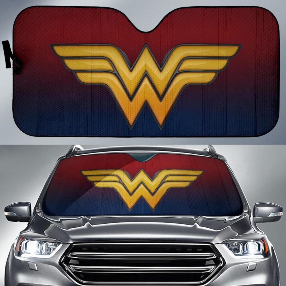 Wonder Woman Logo Car Windshield Sun Shade