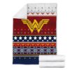 wonder woman signal ugly christmas custom blanket home decor dqurc