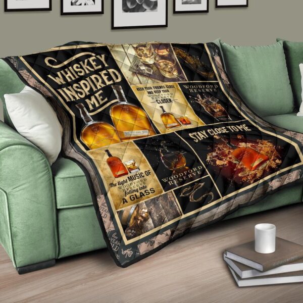 woodford reserve quilt blanket funny gift for whisky lover 60jkr