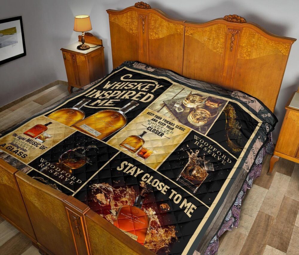 Woodford Reserve Quilt Blanket Funny Gift For Whisky Lover