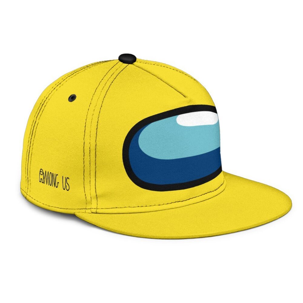 Yellow Crewmate Snapback Hat Among Us Gift Idea