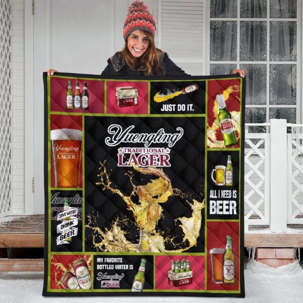 yuengling lager quilt blanket all i need is beer gift idea qb001 tgdyi