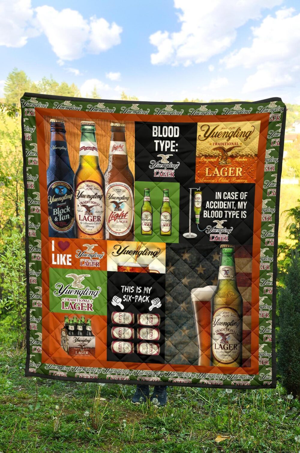 Yuengling Larger Quilt Blanket Funny Gift For Beer Lover