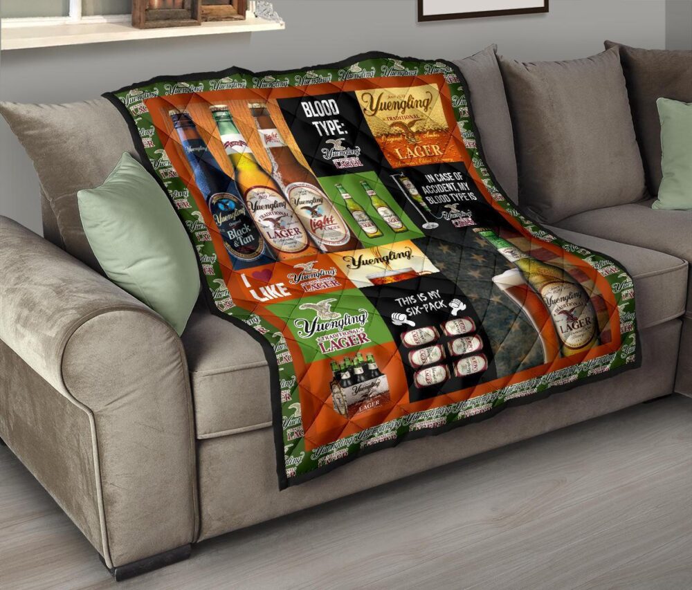 Yuengling Larger Quilt Blanket Funny Gift For Beer Lover