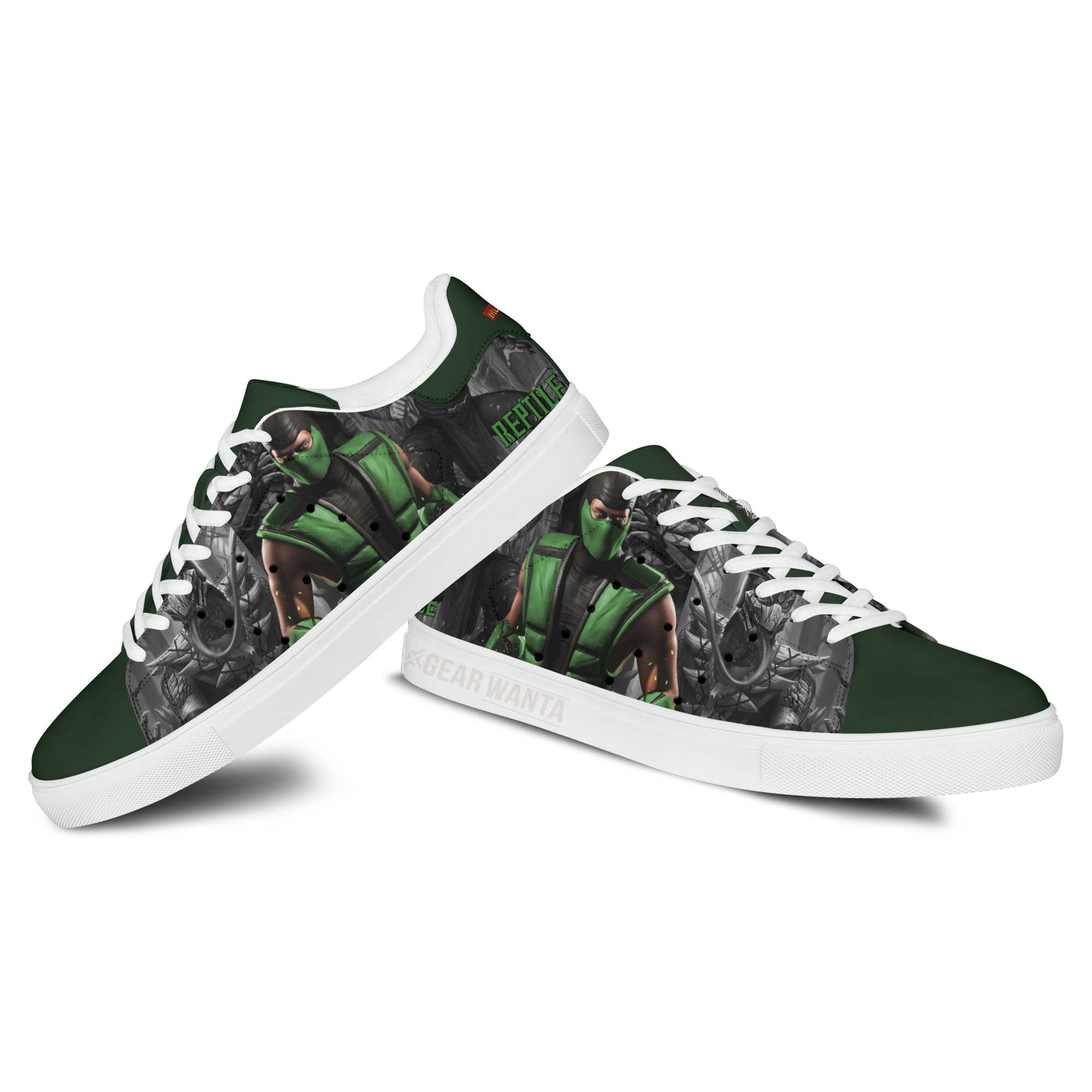 Mortal Kombat Reptile Stan Shoes Custom Mortal Kombat Reptile Stan Shoes Custom