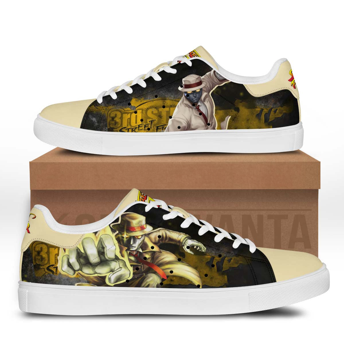 Q Stan Shoes Custom Street Fighter Game Shoes Q Stan Shoes Custom Street Fighter Game Shoes