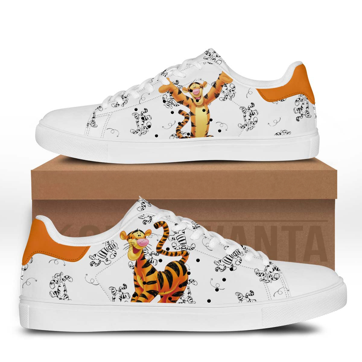 Tiger Stan Shoes Custom Winnie The Pooh Cartoon Shoes Tiger Stan Shoes Custom Winnie The Pooh Cartoon Shoes