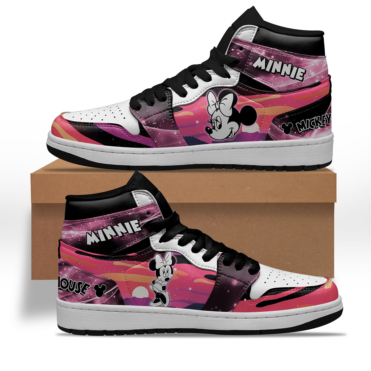 Minnie Silhouette Shoes Custom For Fans Sneakers Minnie Silhouette Shoes Custom For Fans Sneakers