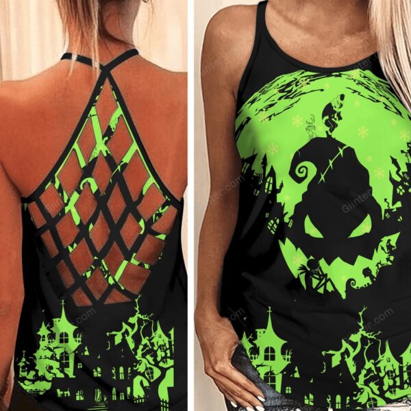 Oogie Boogie It Grinch Criss Cross Tank Top