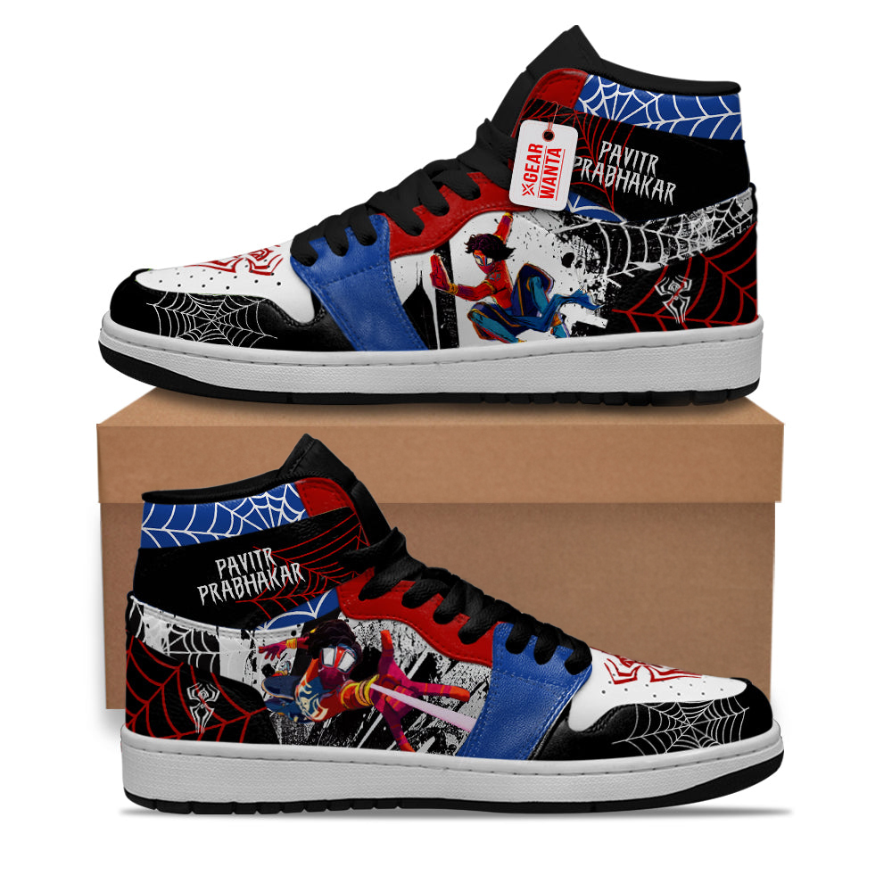 Pavitr Prabhakar Spider-Verse Shoes Custom Sneakers For Fans