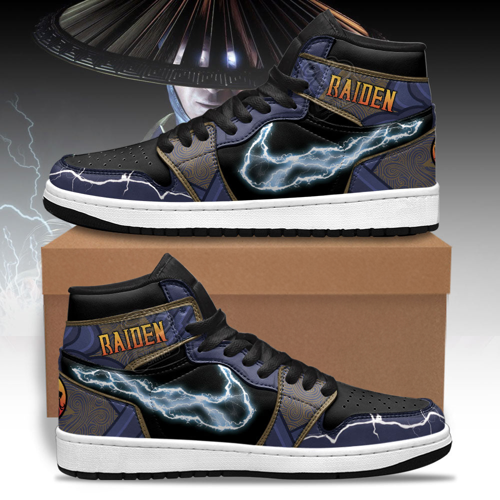 Raiden Mortal Kombat Shoes Custom For Fans Raiden Mortal Kombat Shoes Custom For Fans