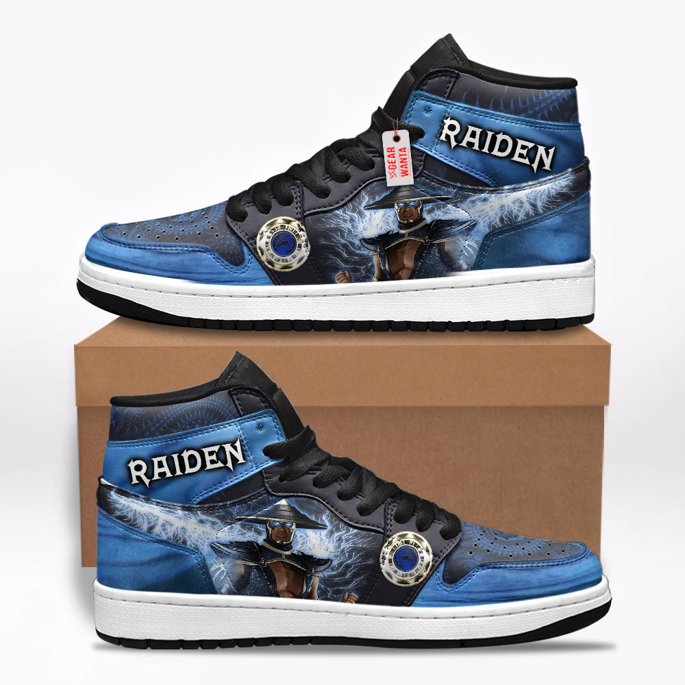 Raiden Mortal Kombat Shoes Custom Sneakers For Fans Raiden Mortal Kombat Shoes Custom Sneakers For Fans