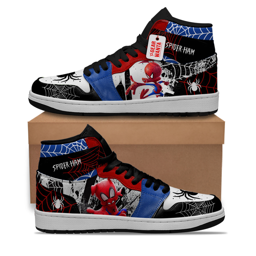 Spider-Ham Spider-Verse Shoes Custom Sneakers For Fans Spider-Ham Spider-Verse Shoes Custom Sneakers For Fans