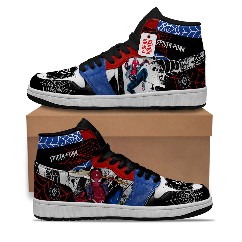 Spider-Punk Spider-Verse Shoes Custom Sneakers For Fans Spider-Punk Spider-Verse Shoes Custom Sneakers For Fans