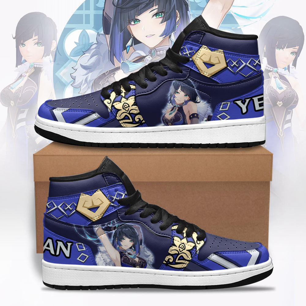 Yelan Genshin Shoes Custom For Fans Sneakers Yelan Genshin Shoes Custom For Fans Sneakers