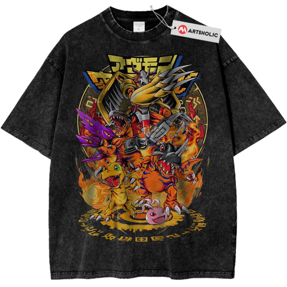 Agumon Shirt, Greymon Shirt, Digimon Shirt, Anime Shirt, Vintage Tee