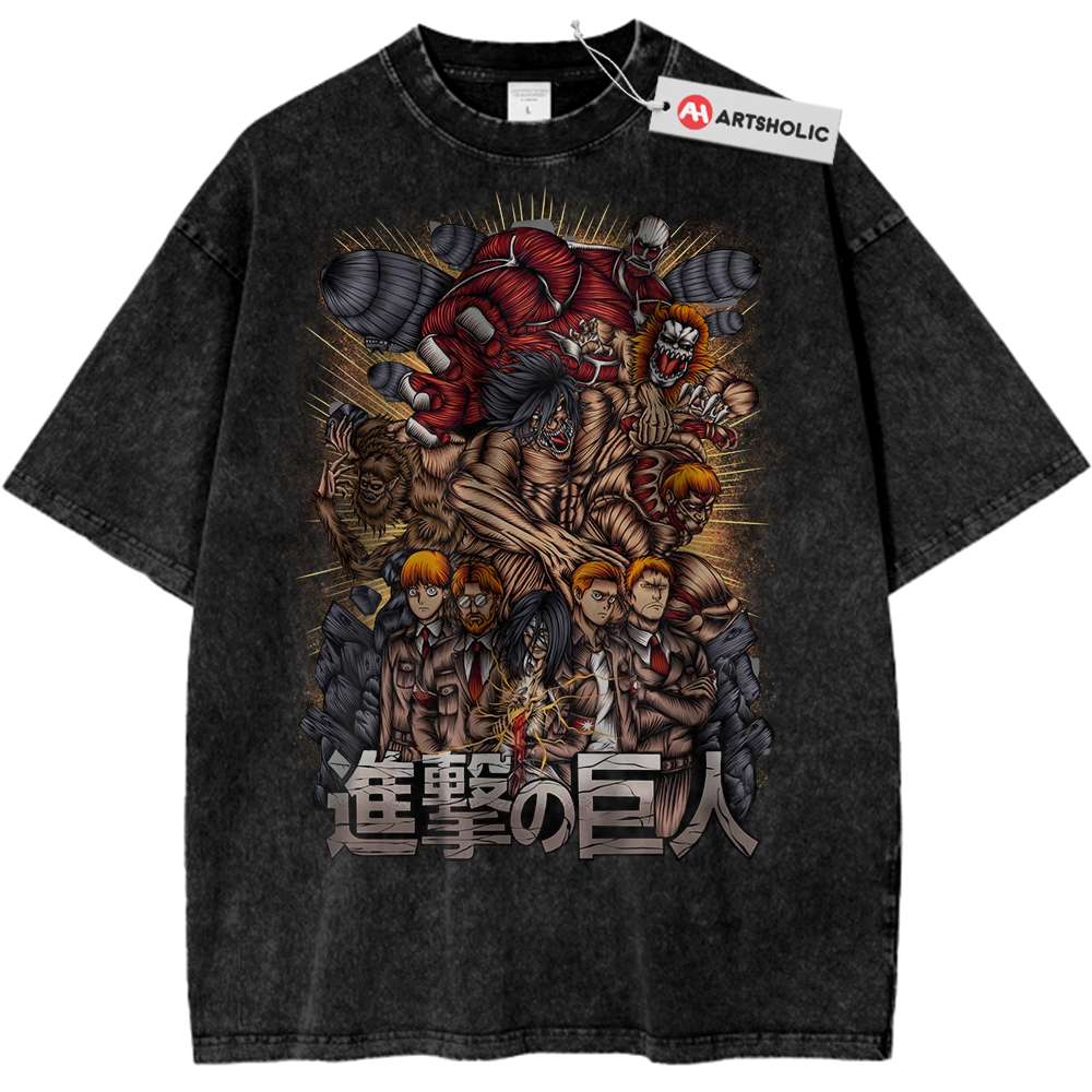 Attack On Titan Shirt, AOT Shirt, Anime Shirt, Vintage Tee