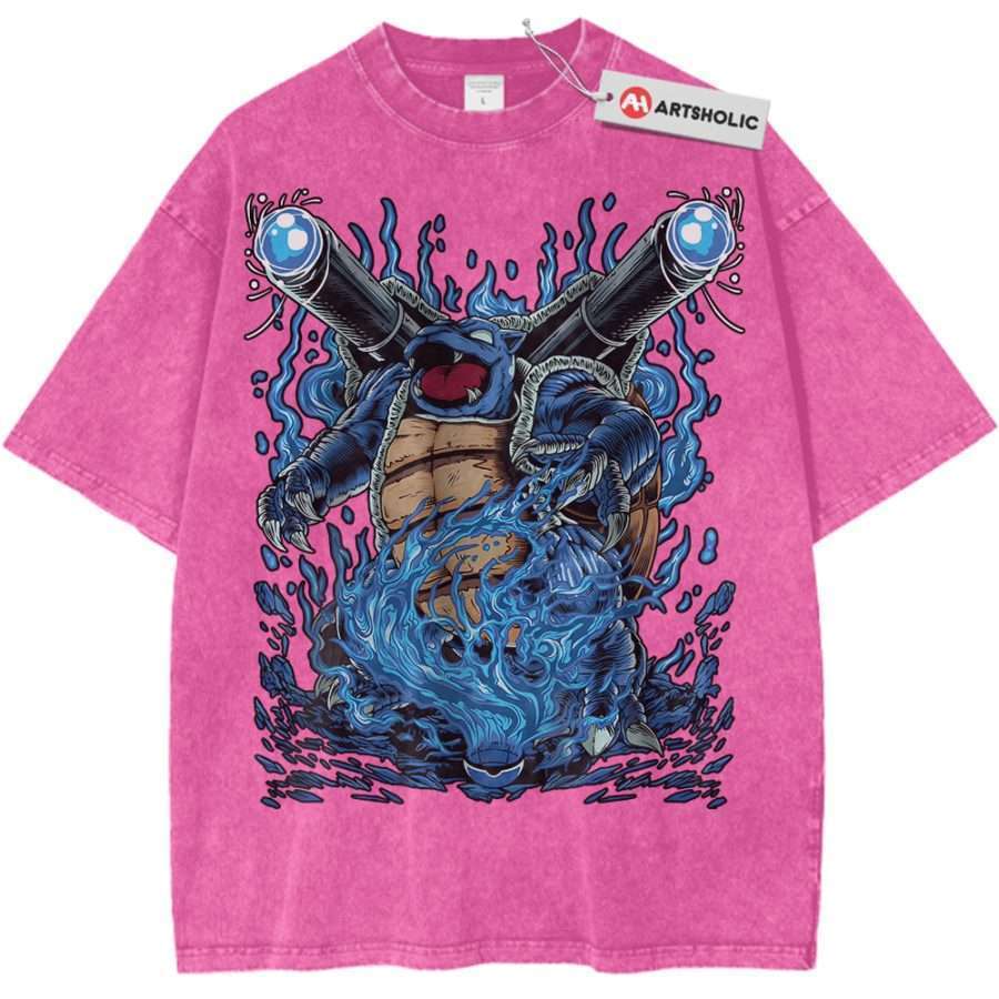 Blastoise Shirt, Pokemon Shirt, Anime Shirt, Vintage T-Shirt Blastoise Shirt, Pokemon Shirt, Anime Shirt, Vintage T-Shirt