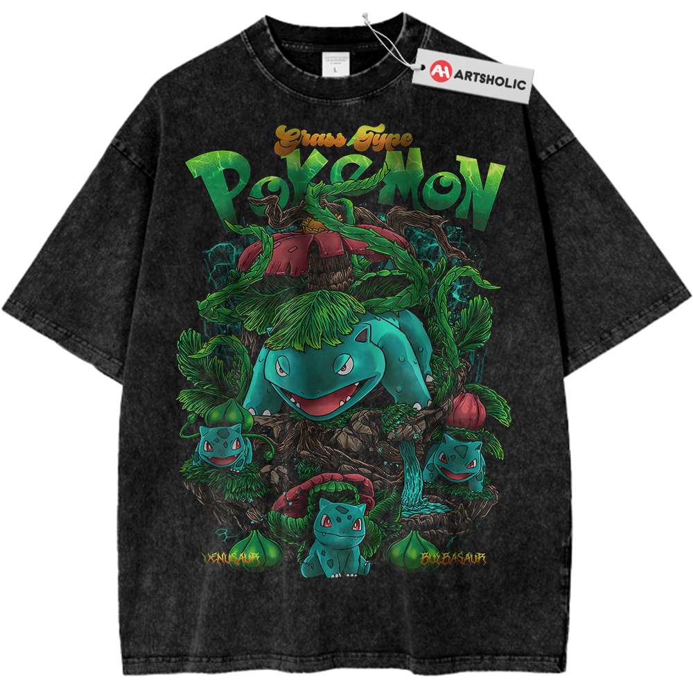 Bulbasaur Shirt, Ivysaur Shirt, Venusaur Shirt, Pokemon Shirt, PKM Shirt, Anime Shirt, Vintage T-Shirt Bulbasaur Shirt, Ivysaur Shirt, Venusaur Shirt, Pokemon Shirt, PKM Shirt, Anime Shirt, Vintage T-Shirt