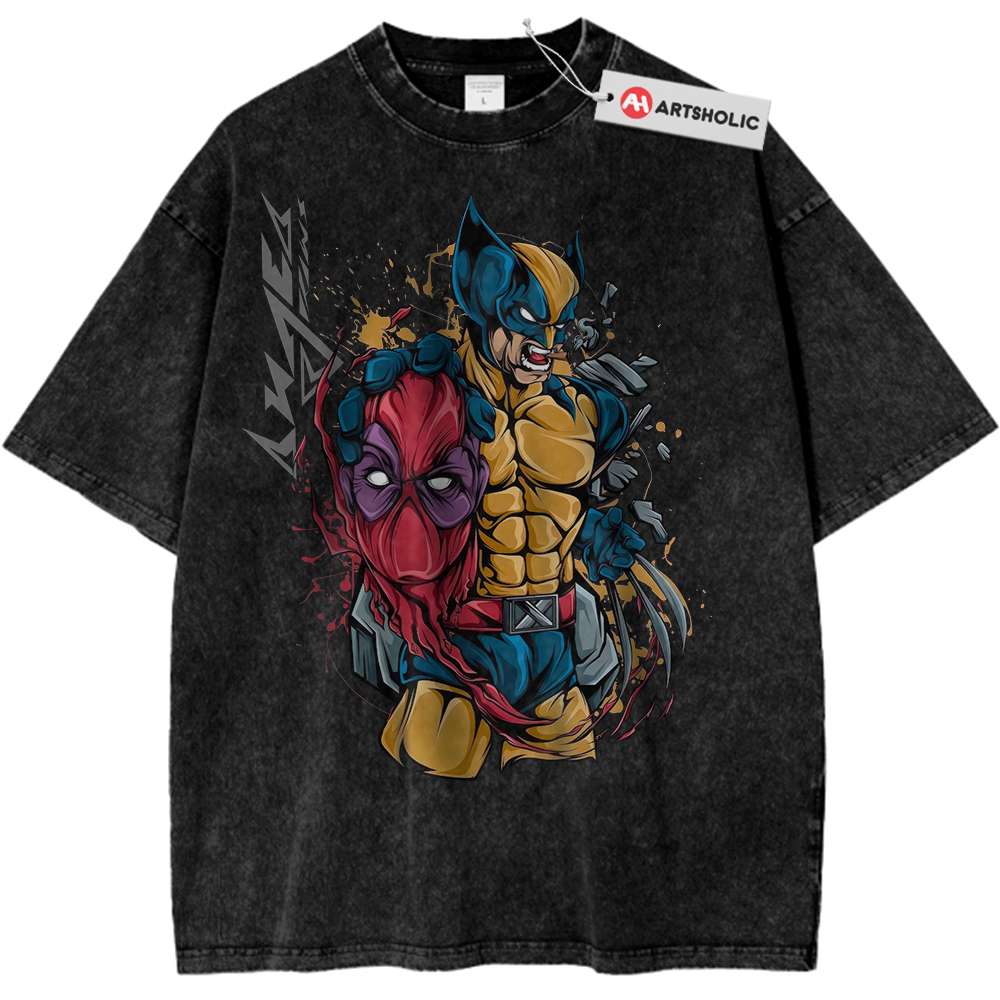 Deadpool vs Wolverine Shirt, Marvel Comics Shirt, Vintage T-Shirt