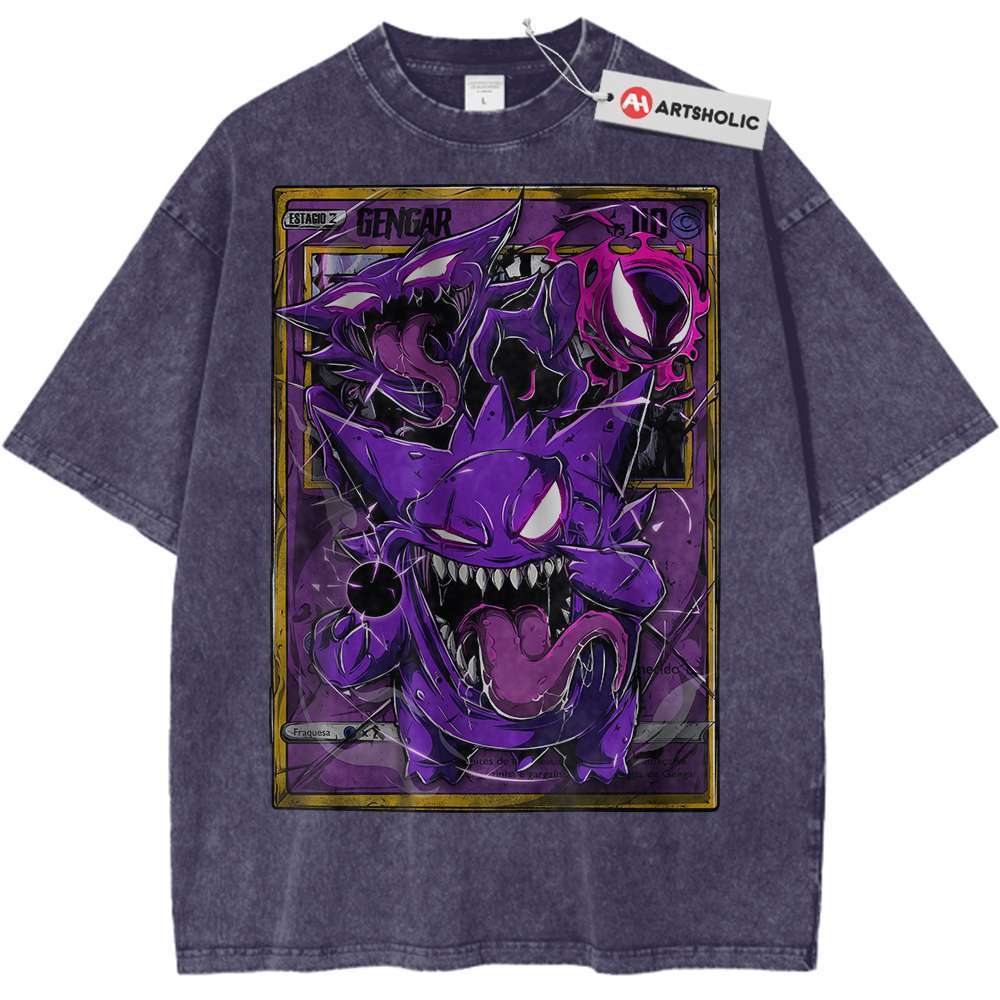 Gengar Shirt, Pokemon Shirt, Anime Shirt, Vintage Tee Gengar Shirt, Pokemon Shirt, Anime Shirt, Vintage Tee