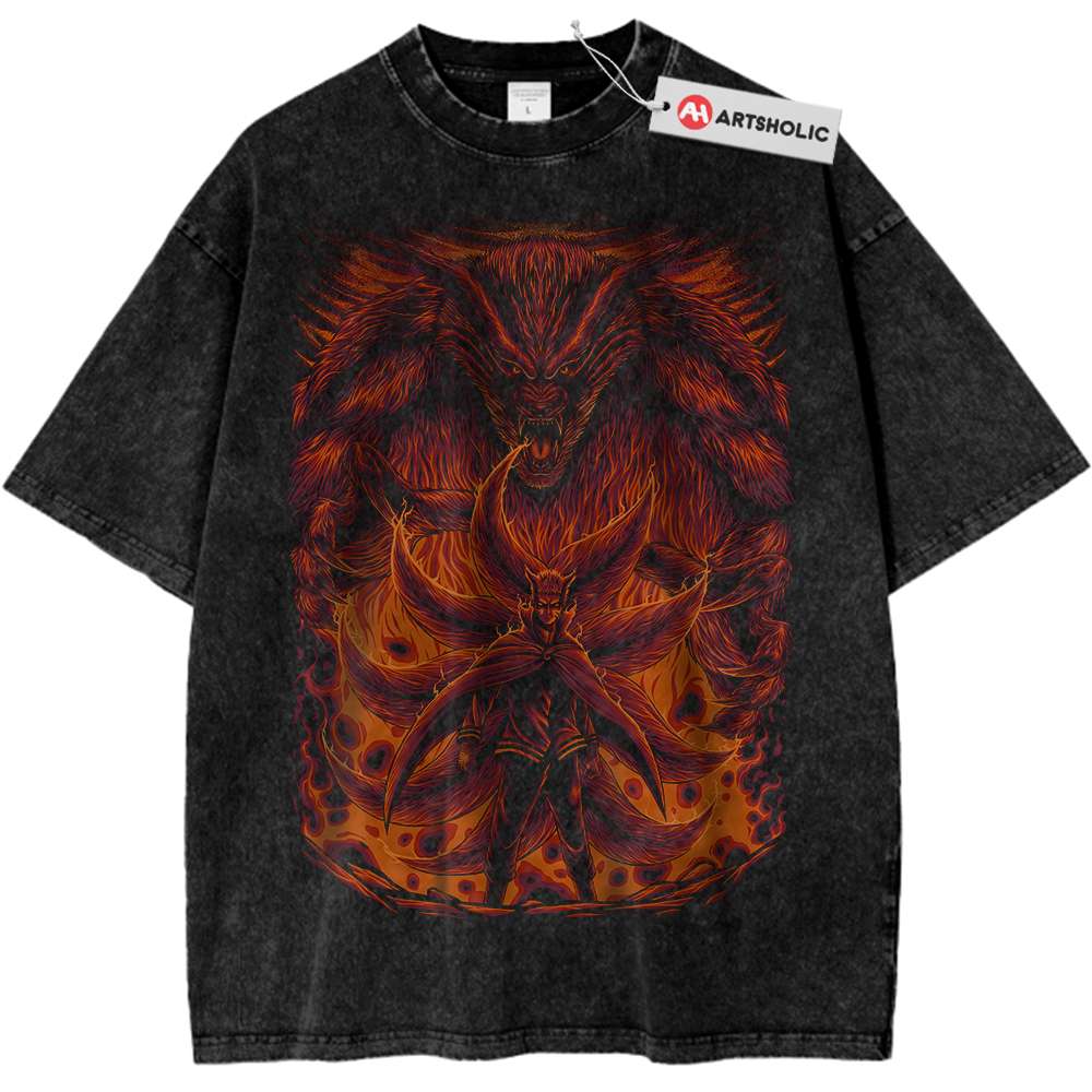 Kurama Shirt, Naruto Shirt, Anime Shirt, Vintage Tee