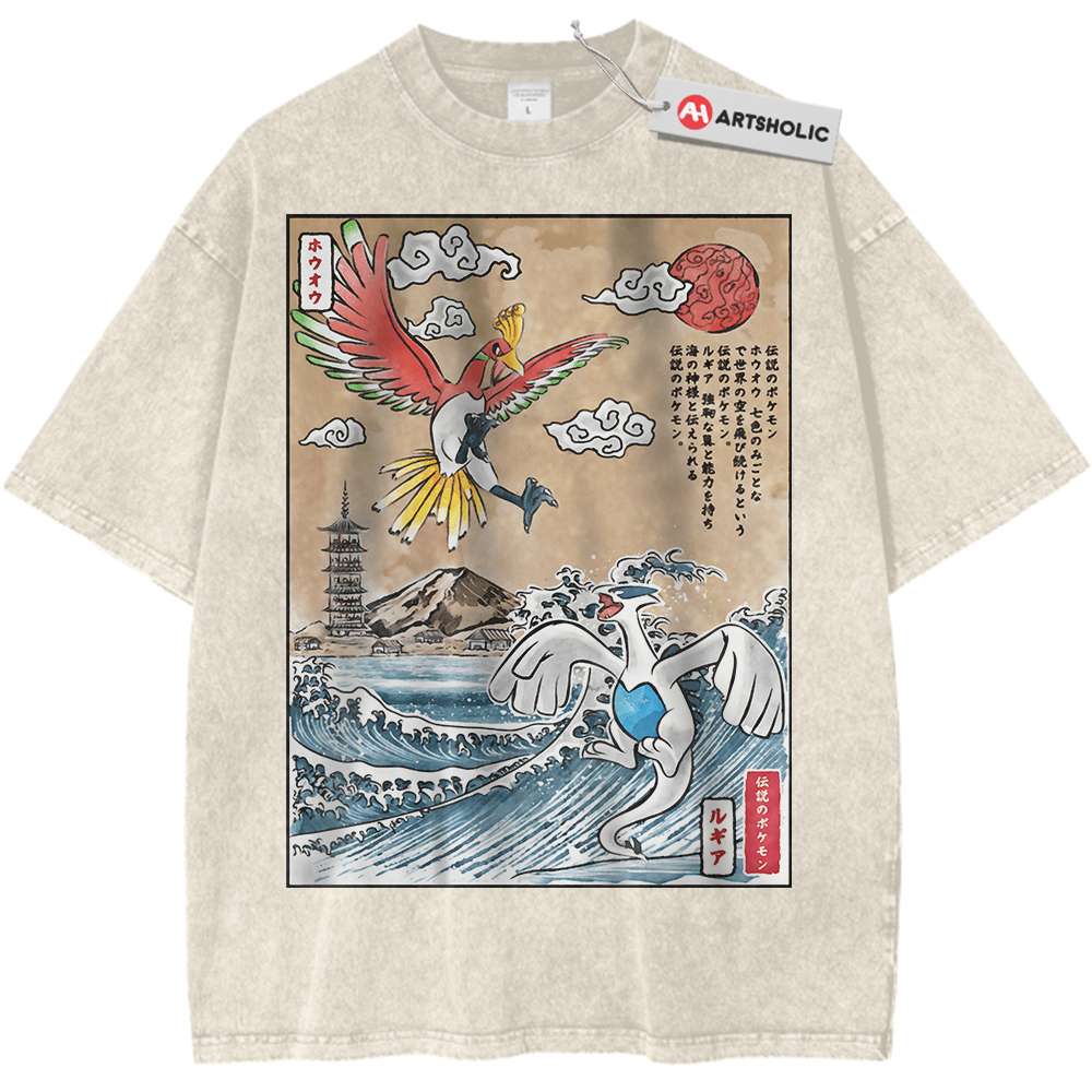 Lugia vs Ho-oh Shirt, Pokemon Shirt, Anime Shirt, Vintage T-Shirt
