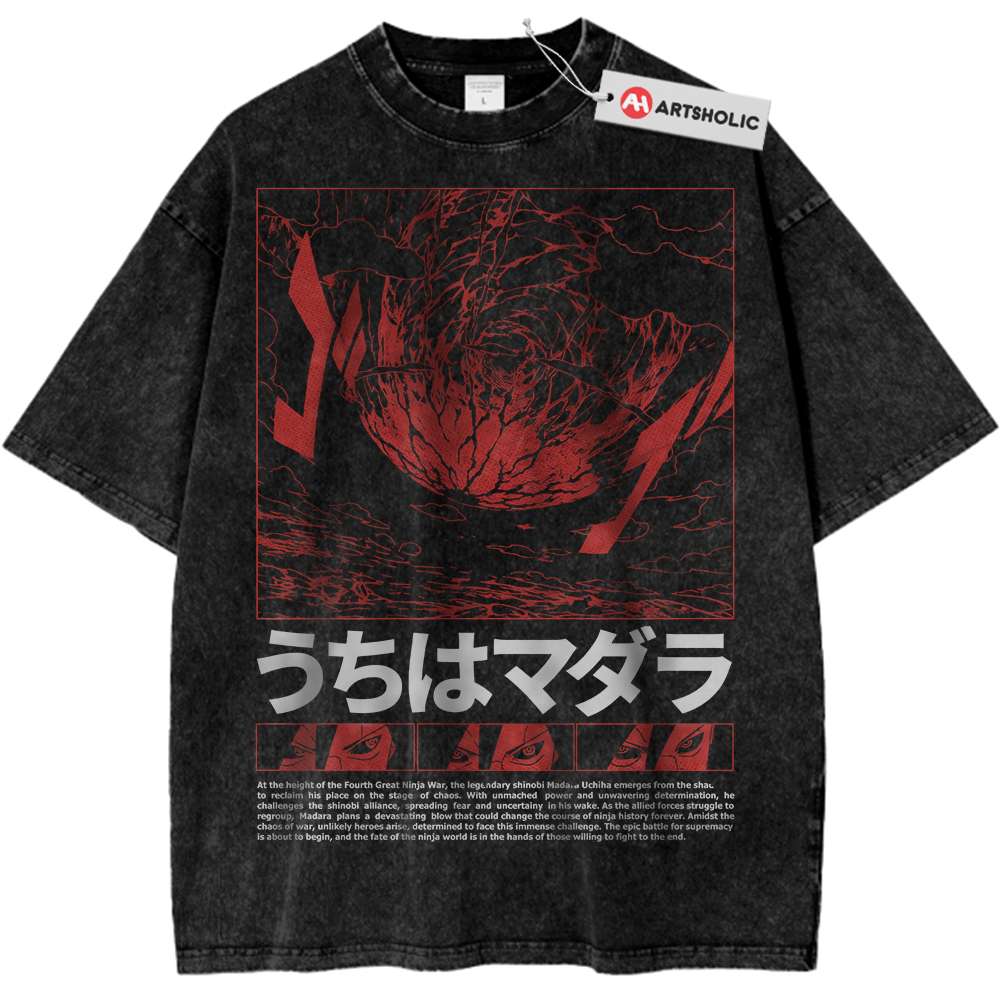 Madara Uchiha Shirt, Naruto Shirt, Anime Shirt, Vintage T-Shirt