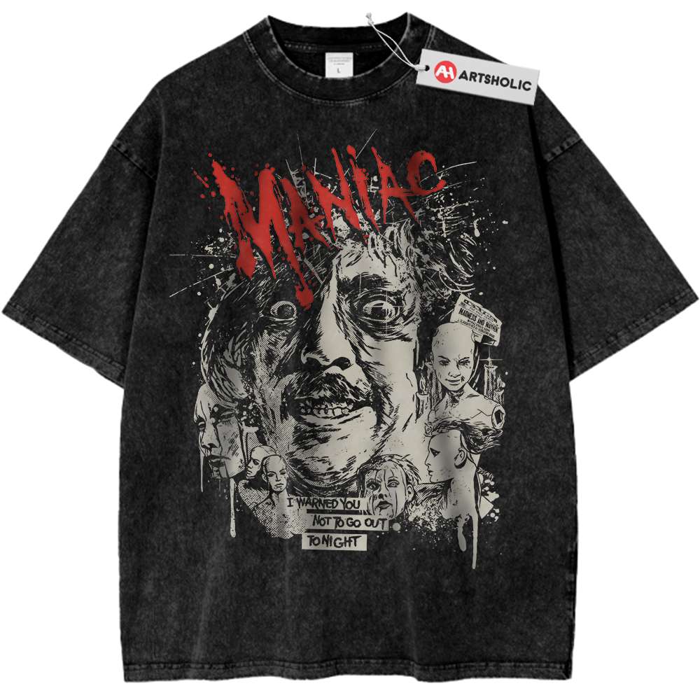 Maniac Shirt, Halloween Shirt, Horror Movie Shirt, Vintage T-Shirt