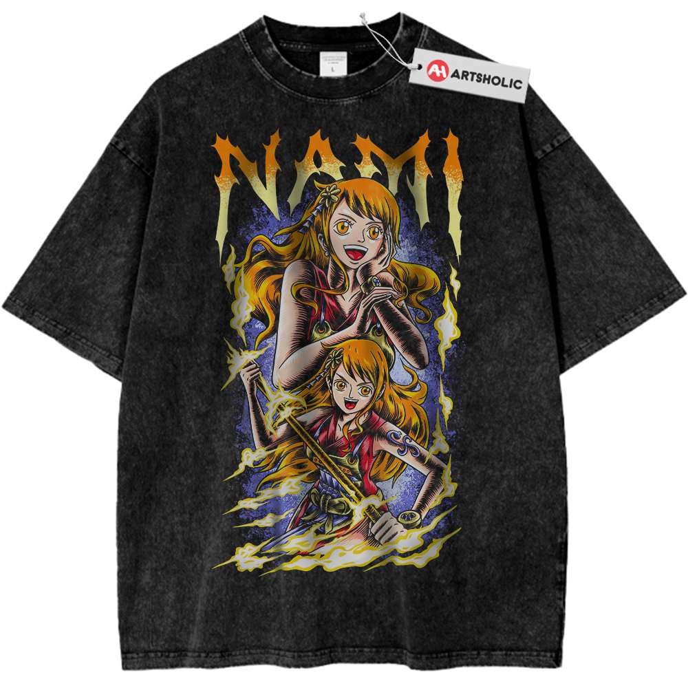 Nami Shirt, One Piece Shirt, Anime Shirt, Vintage Tee