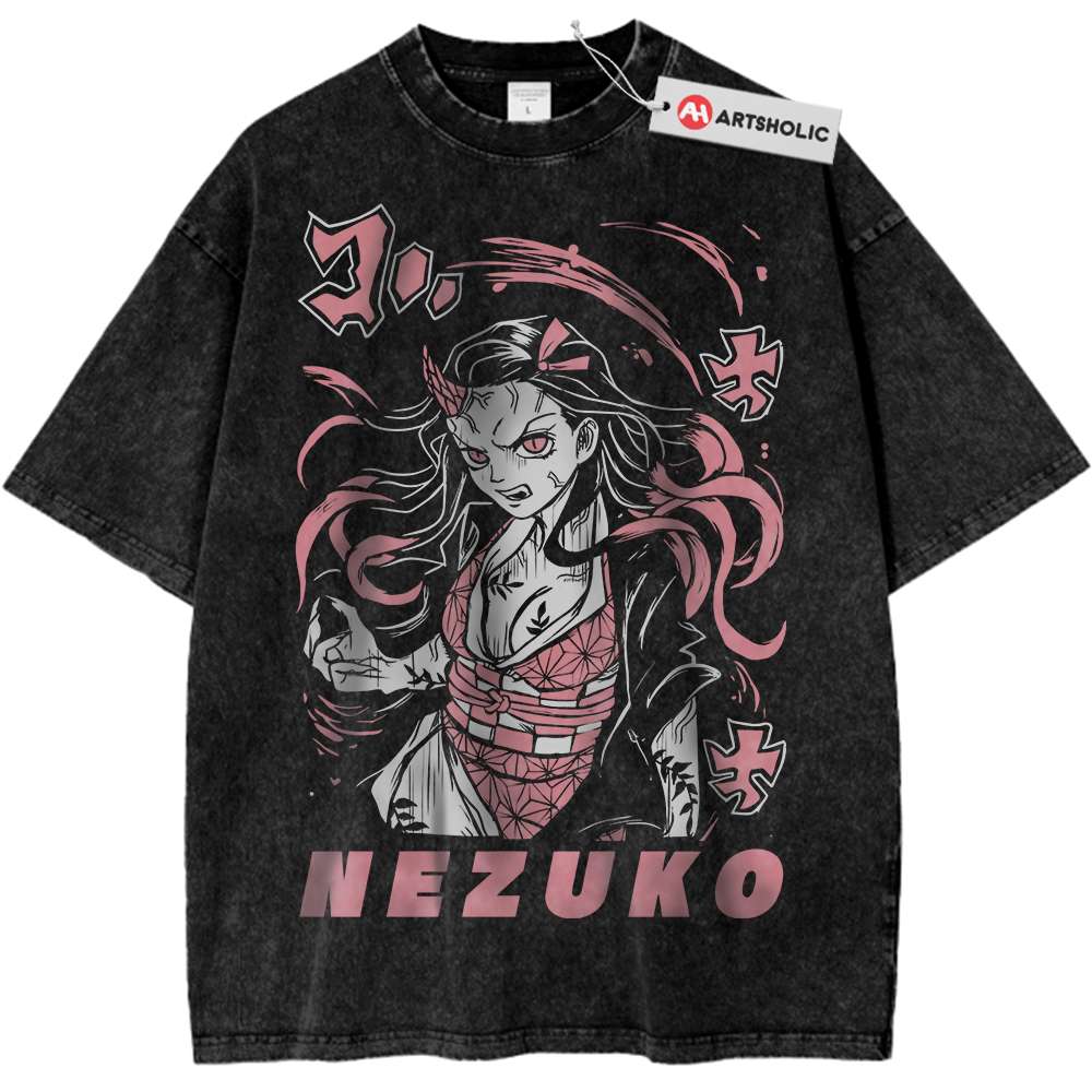 Nezuko Kamado Shirt, Demon Slayer Shirt, Anime Shirt, Vintage T-Shirt