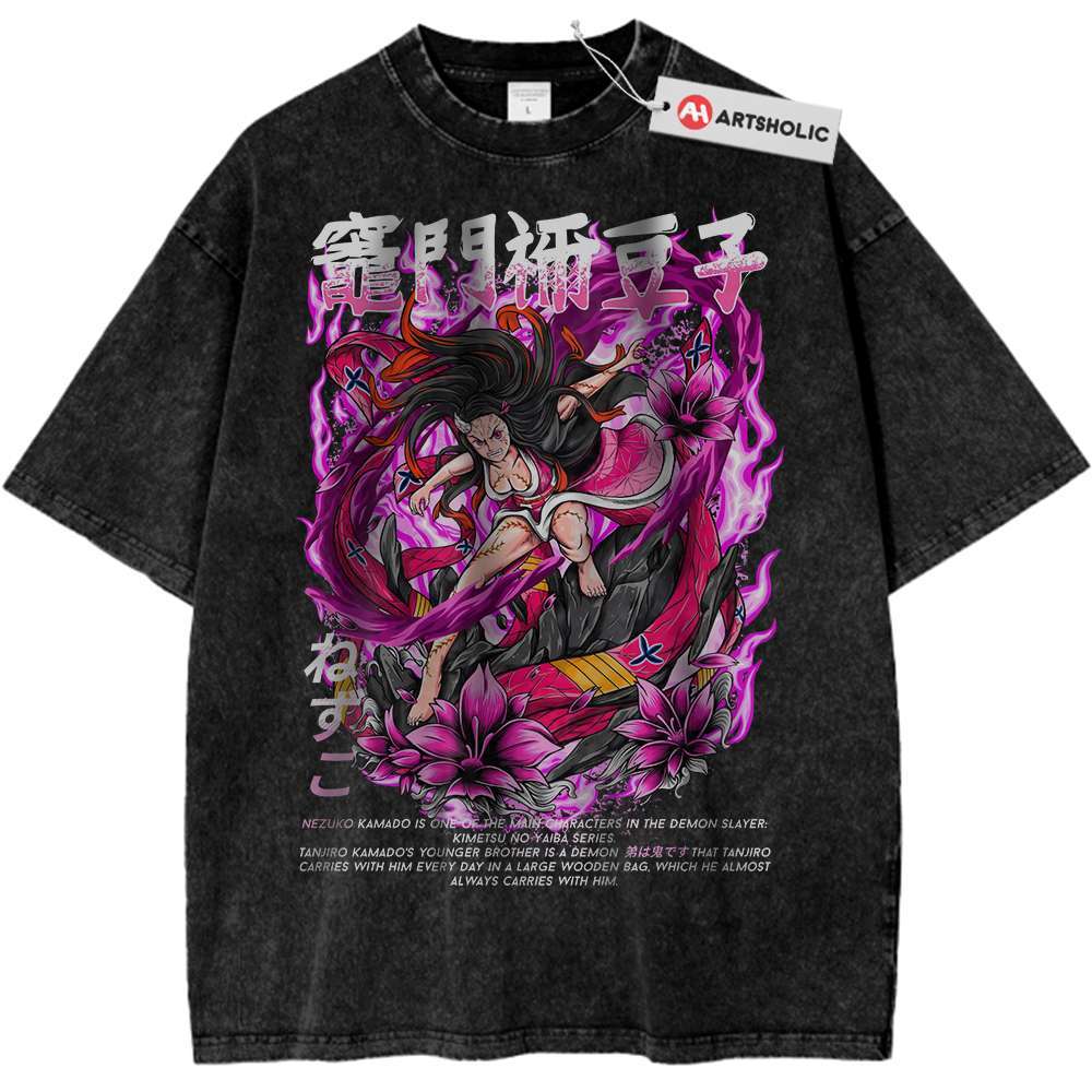 Nezuko Kamado Shirt, Demon Slayer Shirt, Anime Shirt, Vintage T-Shirt