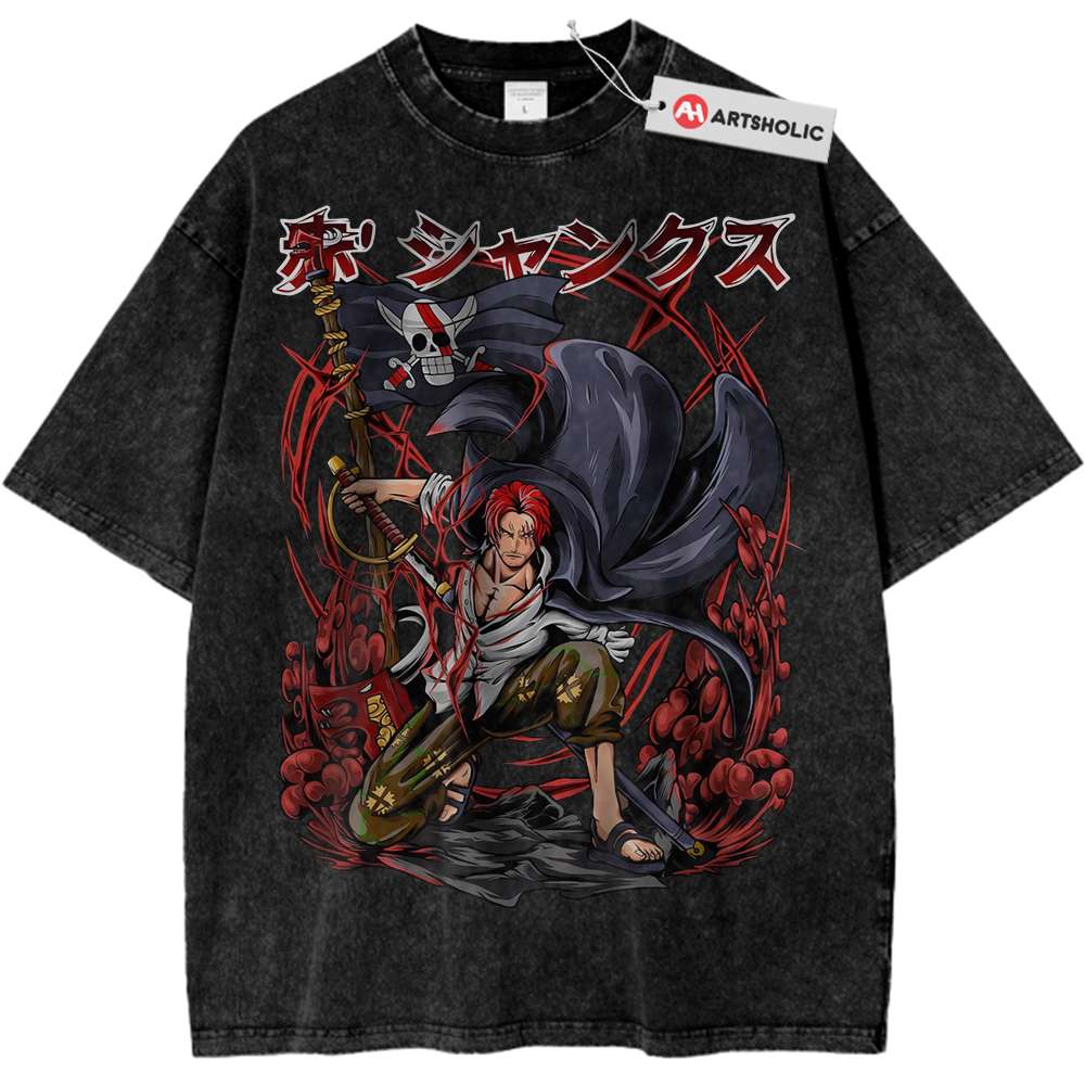 Shanks Shirt, One Piece Shirt, Anime Shirt, Vintage T-Shirt