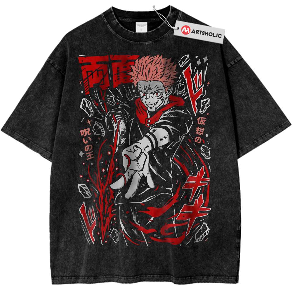 Yuji Itadori Shirt, Jujutsu Kaisen Shirt, Anime Shirt, Vintage T-Shirt