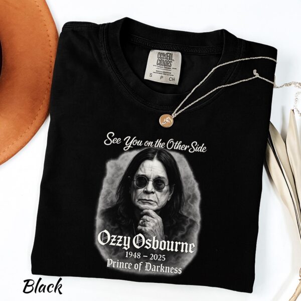 Comfort Colors® See You On The Other Side, RIP Ozzy Tshirt, Ozzy Osbourne, Heavy Metal, The Prince of Darkness, Music Lover Tee, Music Fan